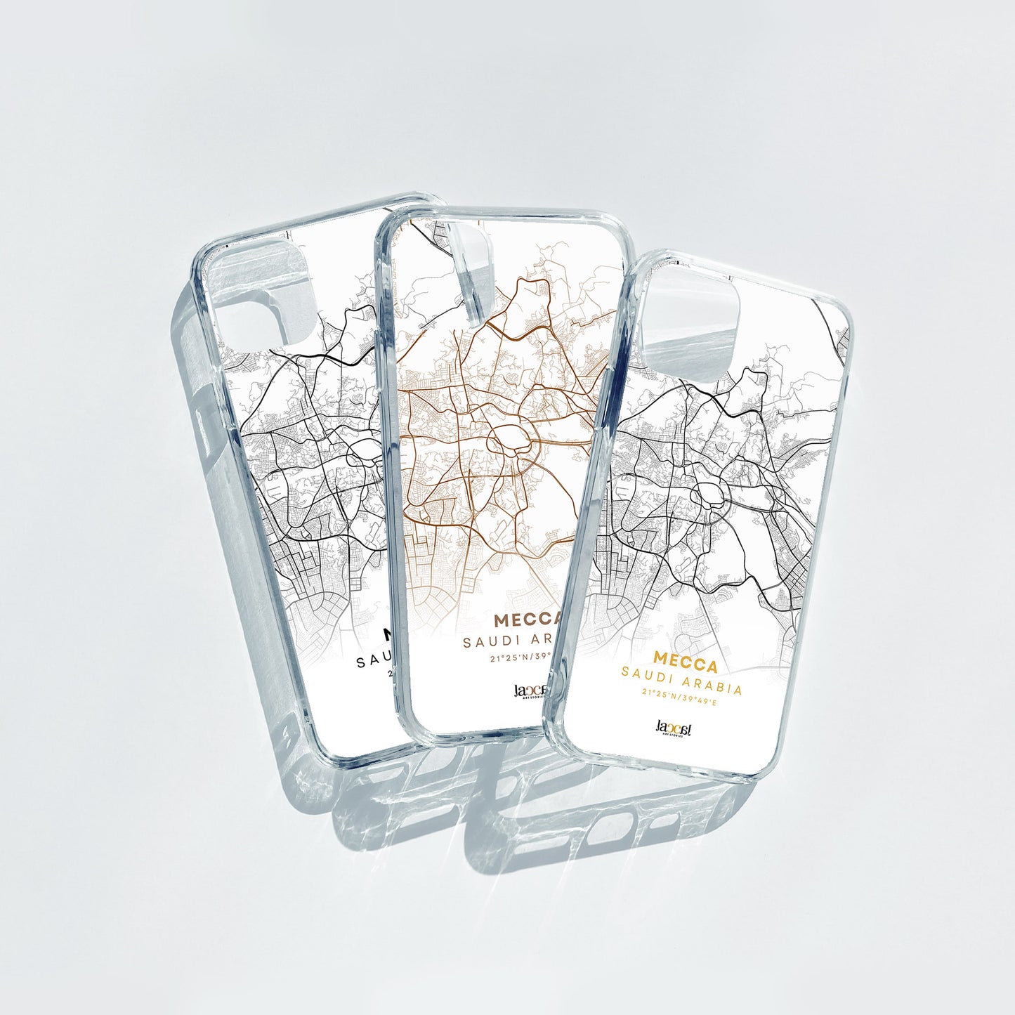 Mecca City Map iPhone Clear Case