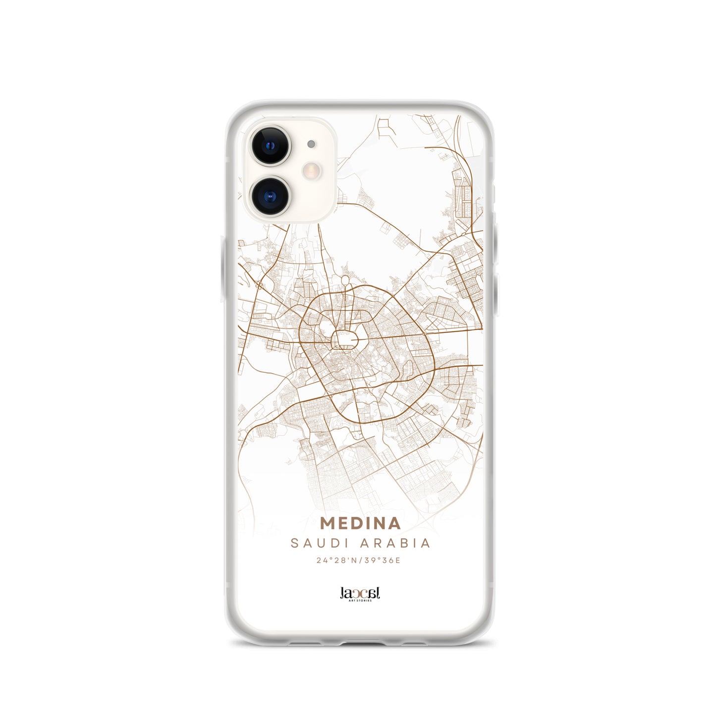 Medina City Map iPhone Clear Case