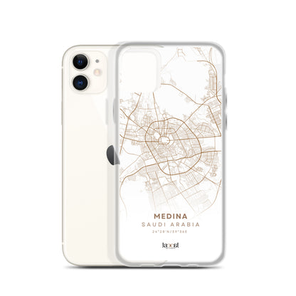 Medina City Map iPhone Clear Case