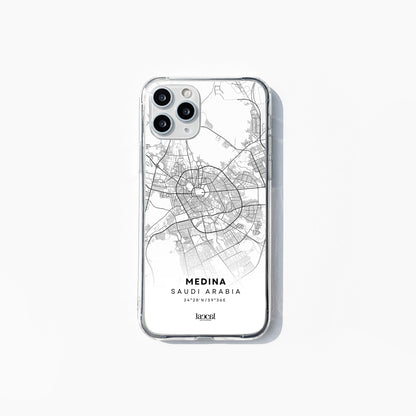 Medina City Map iPhone Clear Case