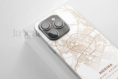 Medina City Map iPhone Clear Case