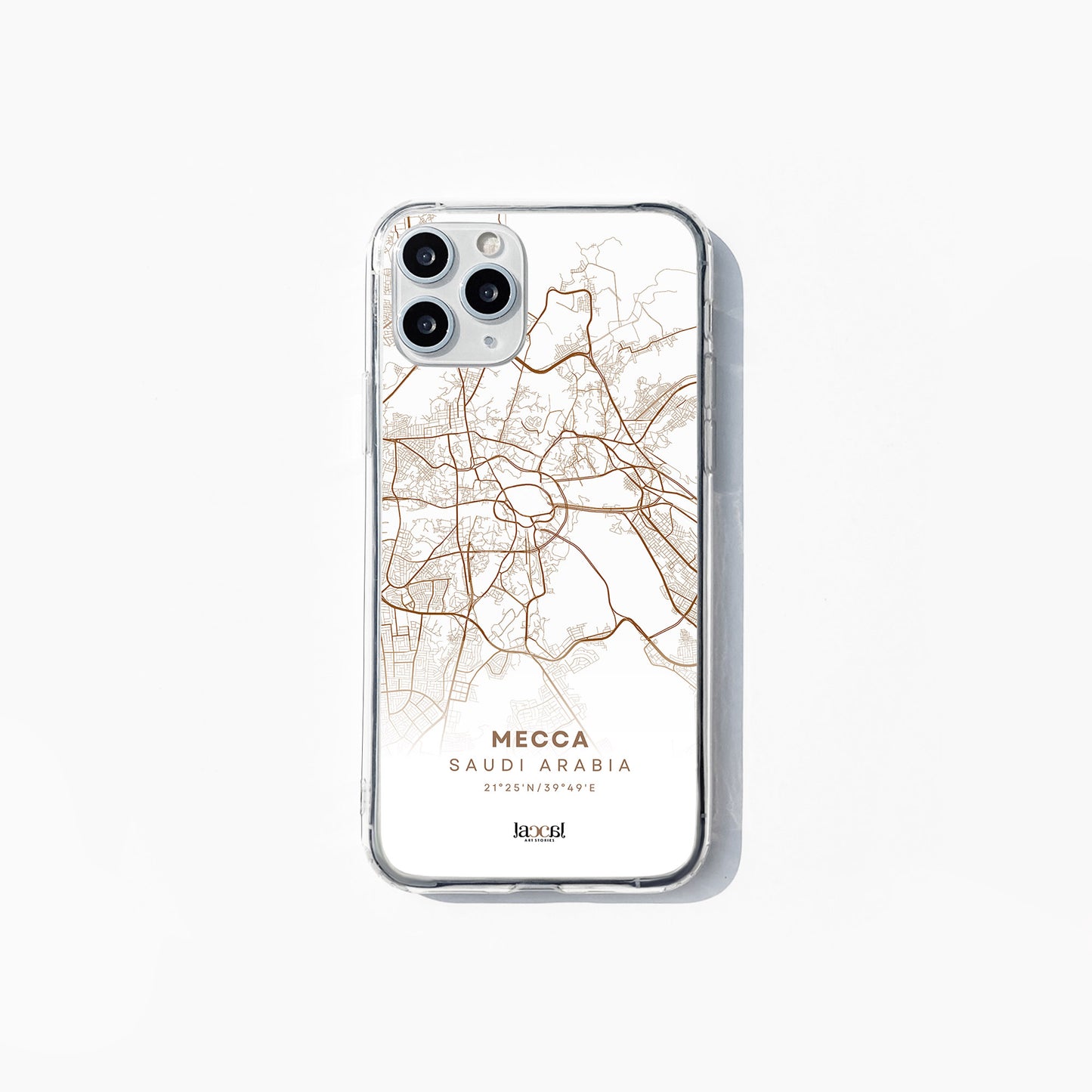 Mecca City Map iPhone Clear Case