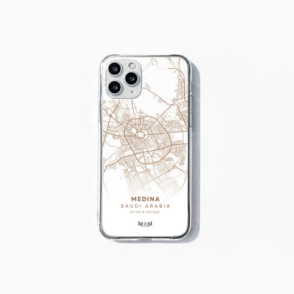 Medina City Map iPhone Clear Case