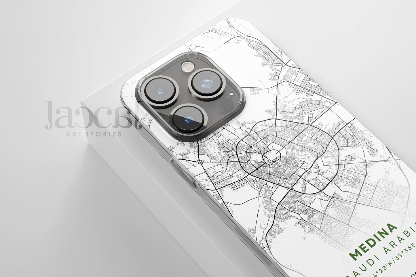 Medina City Map iPhone Clear Case