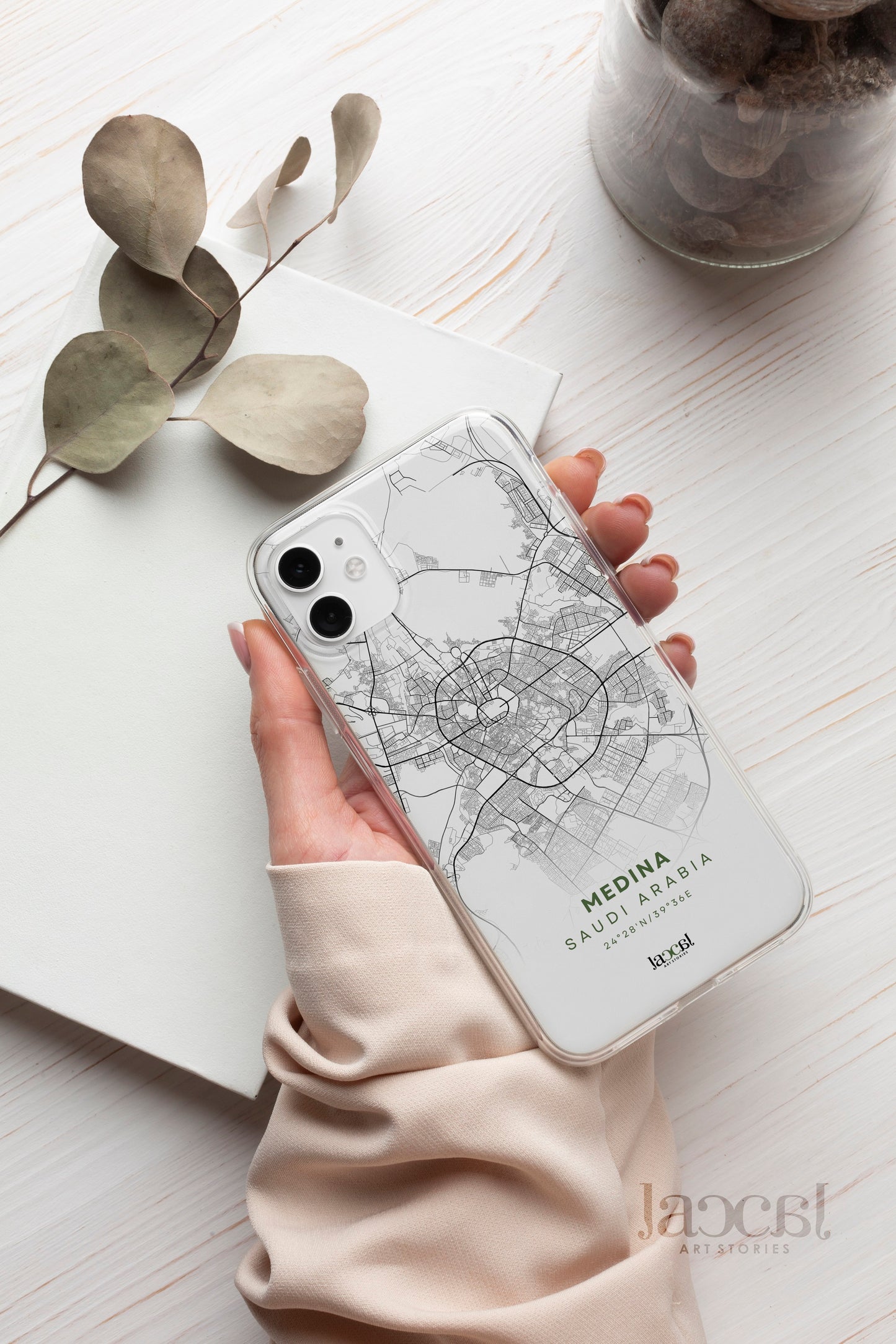 Medina City Map iPhone Clear Case