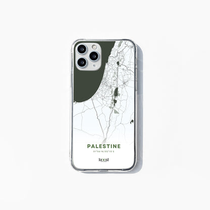 Palestine Map iPhone Clear Case