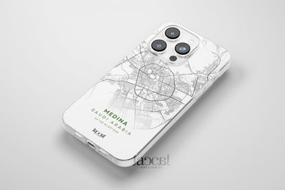 Medina City Map iPhone Clear Case